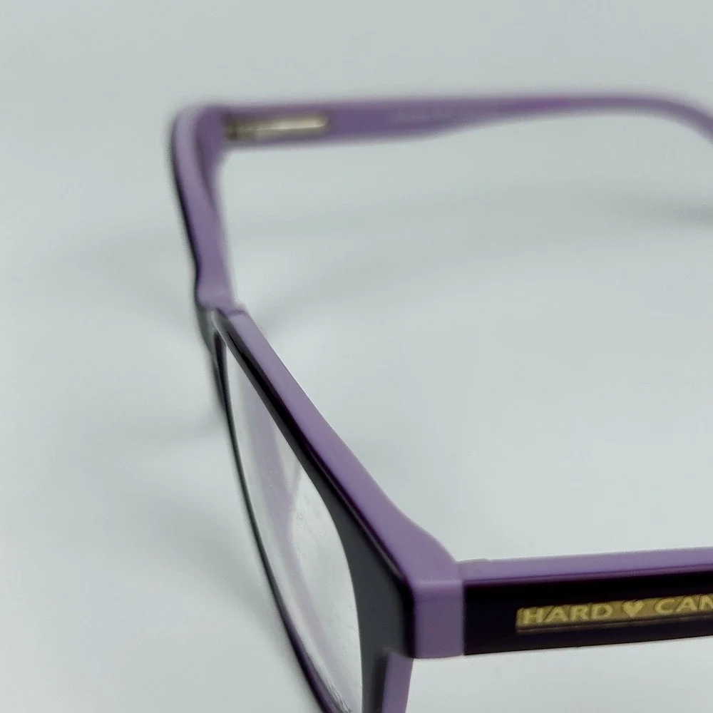 Hard Candy HC43 LAV Womens Eyeglasses Frame Purple Plastic Full Rim 52-18-135mm